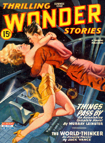 Cover to Thrilling Wonder Stories, Summer 1945
